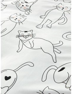 Cartoon Cat Print Sheet Set