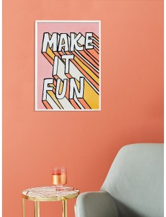 3D Slogan Wall Art Print Without Frame