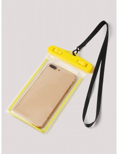 Contrast Trim Clear Phone Waterproof Pouch Bag